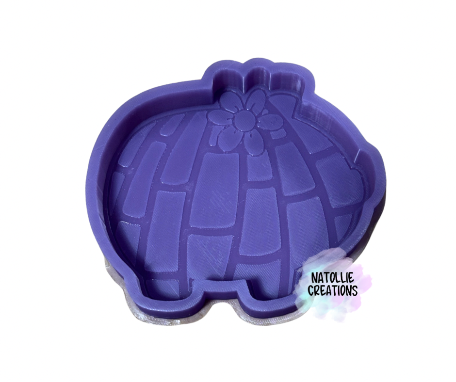 Pig Concha W/ Flower Freshie Silicone Mold
