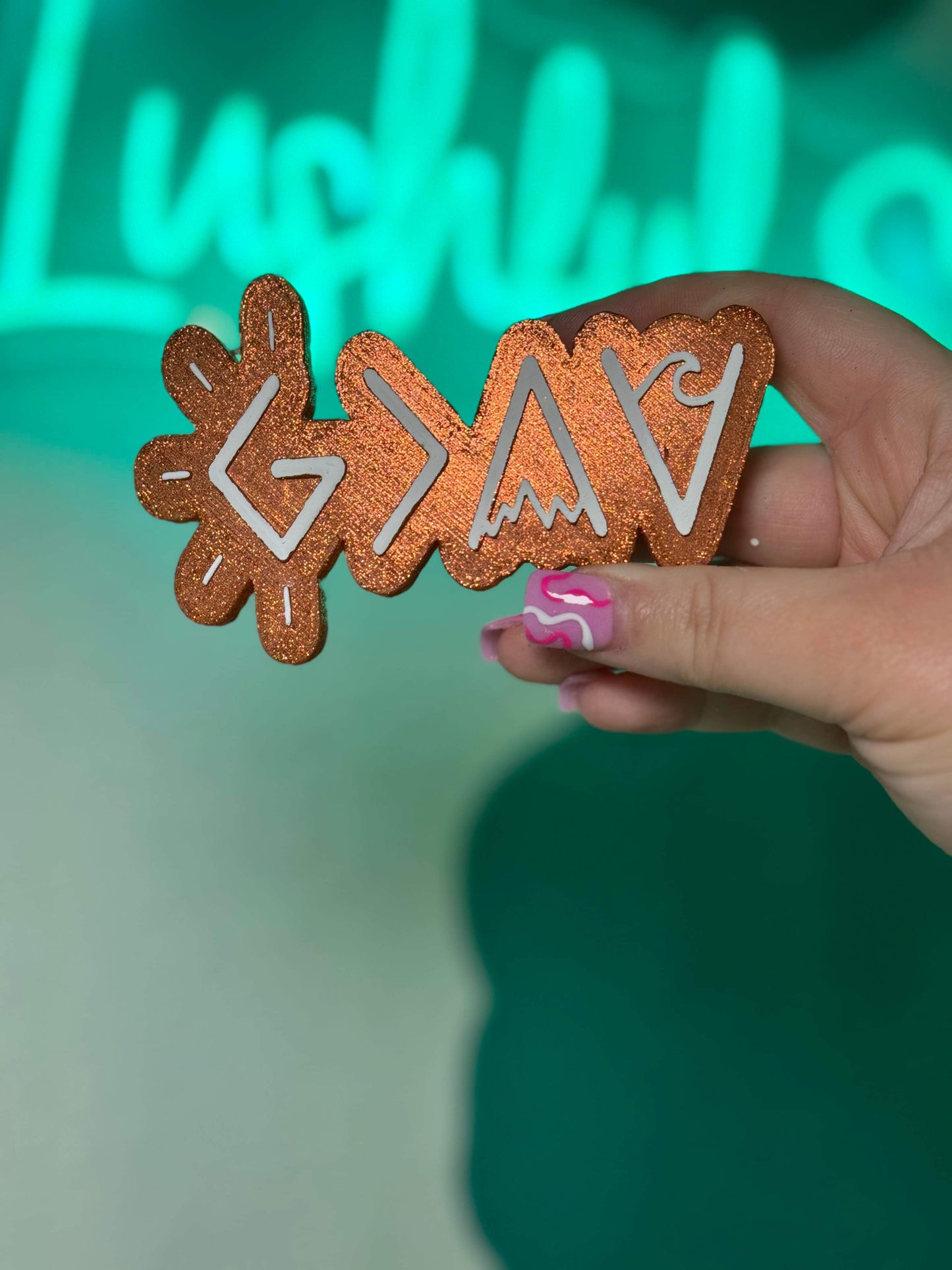 God Is Greater Freshie Silicone Mold
