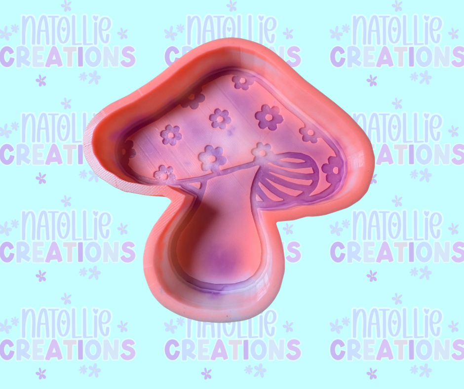 Floral Mushroom Freshie Silicone Mold