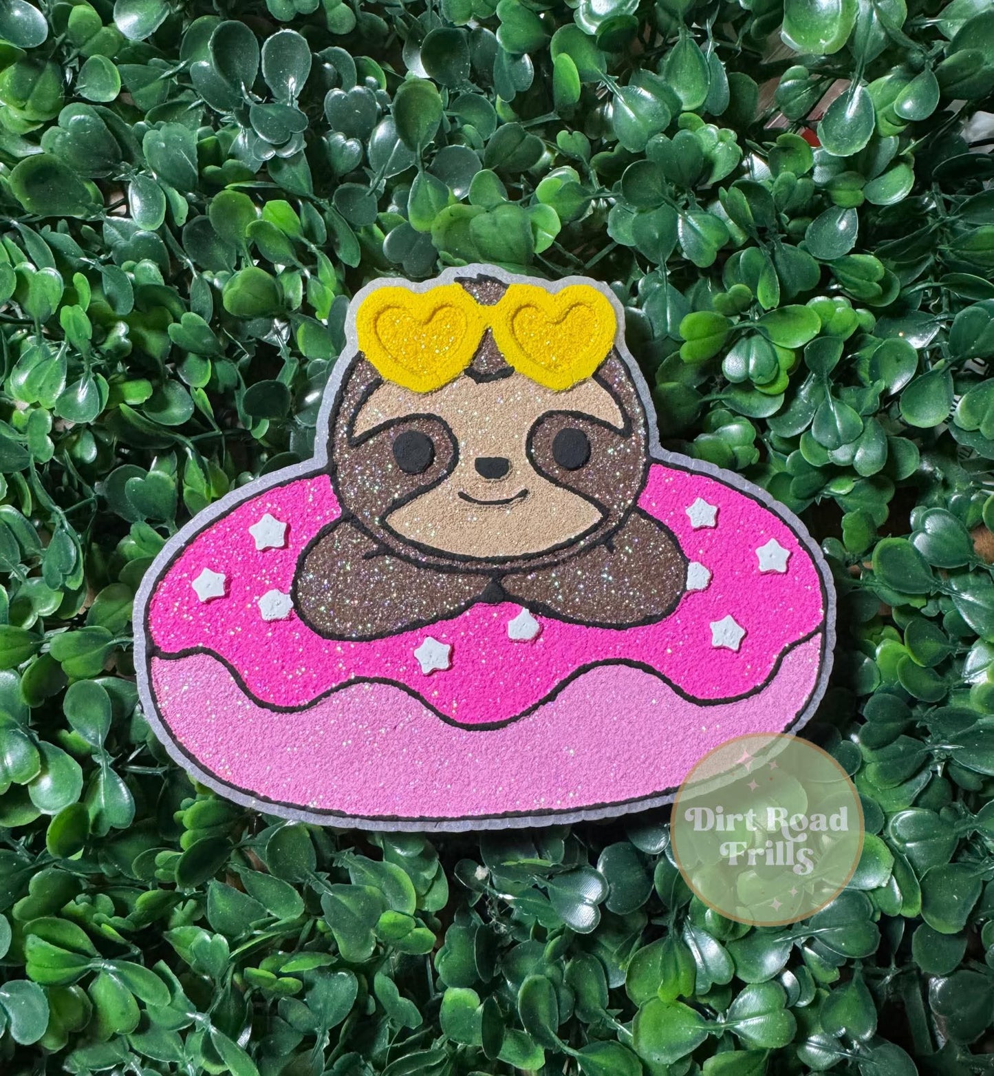 Sloth In Donut Floatie Freshie Silicone Mold