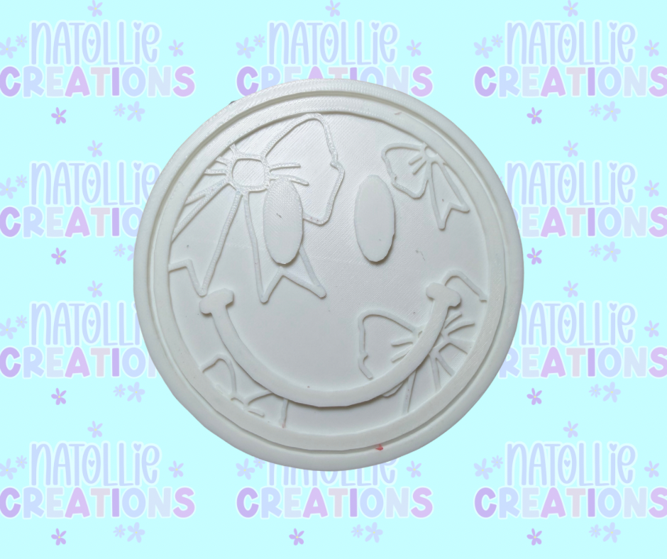 Bow Smiley Insert Freshie Silicone Mold