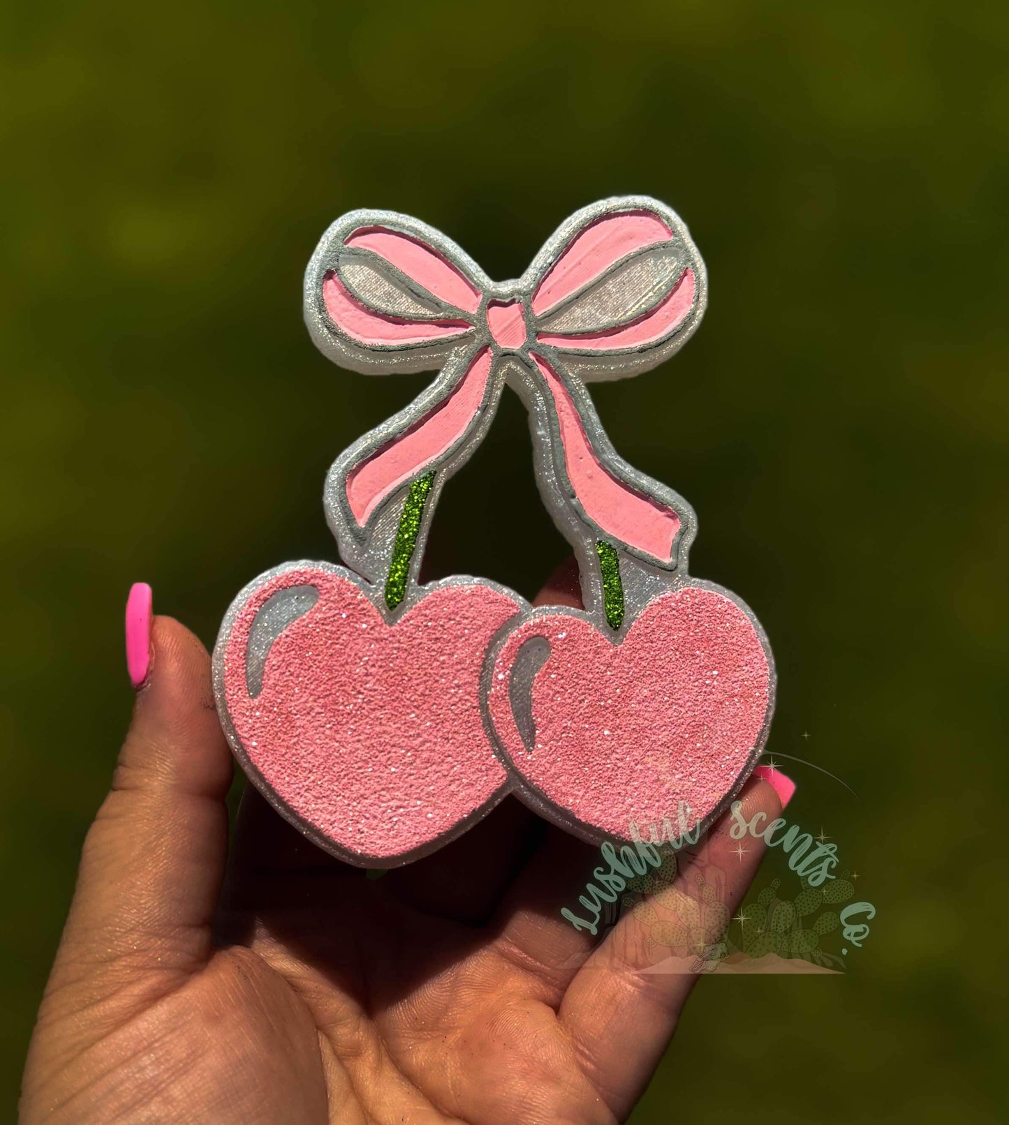 Cherry W/ Bow Freshie Silicone Mold