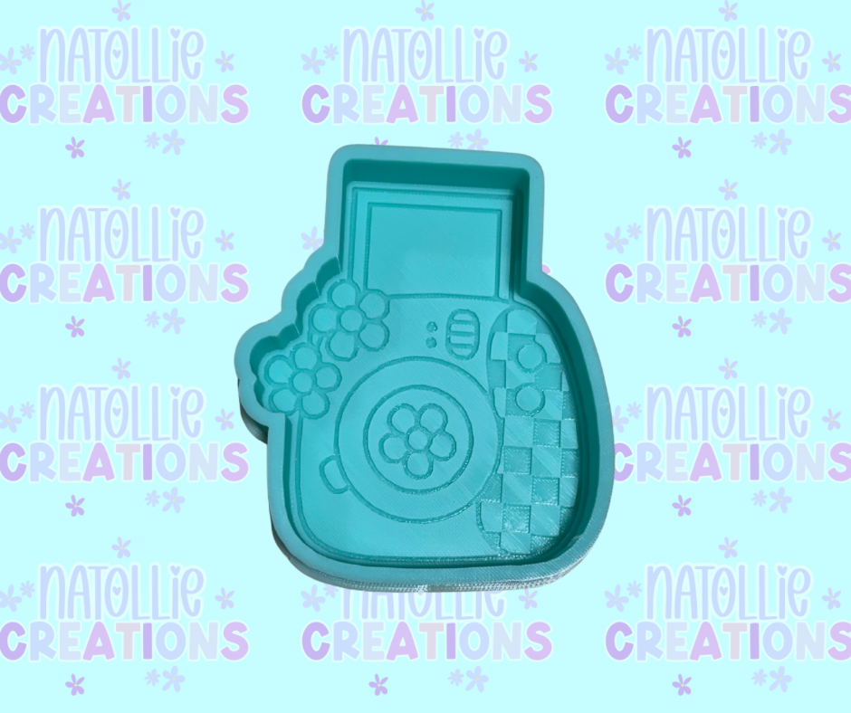 Checkered Polaroid Freshie Silicone Mold