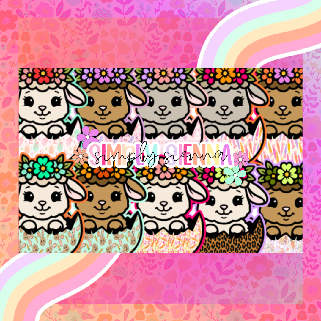 Floral Lamb In Egg - NATOLLIE CREATIONS