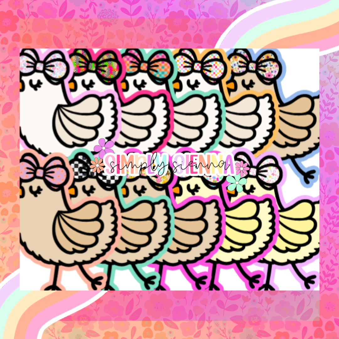 Full Body Chicken With Bow - NATOLLIE CREATIONS