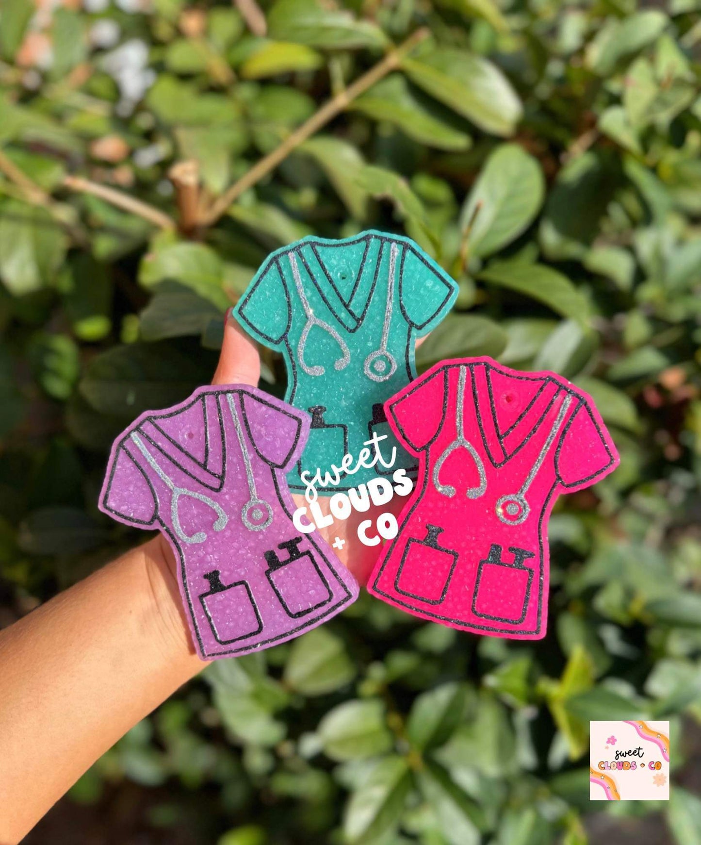 Female Scrub Top Freshie Silicone Mold