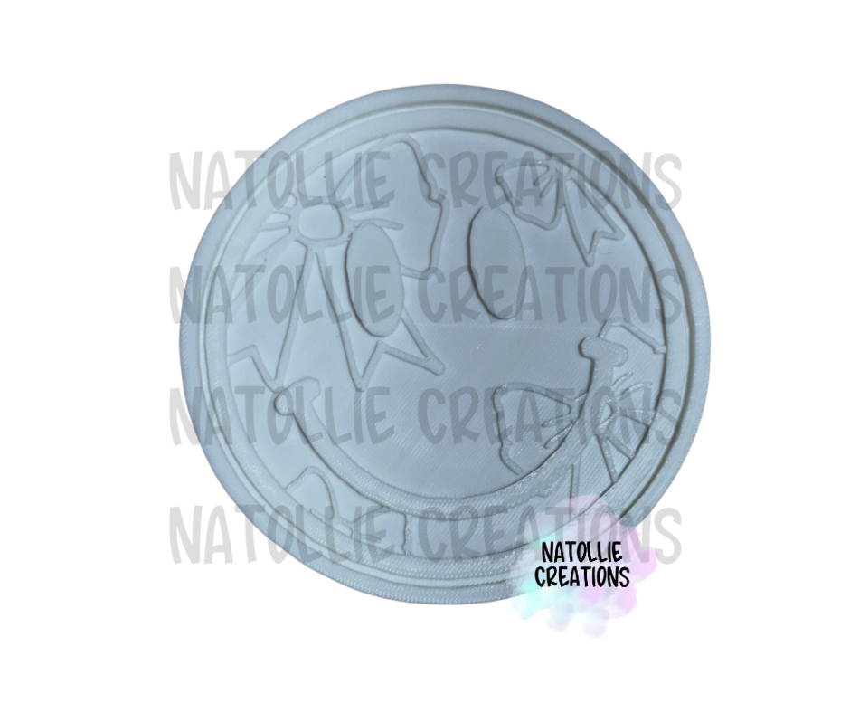 Smiley + Inserts Freshie Silicone Mold