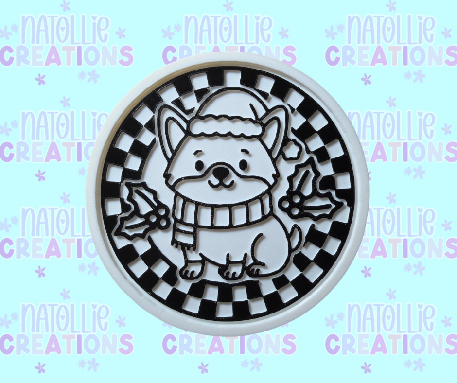 Christmas Corgi Insert Freshie Silicone Mold