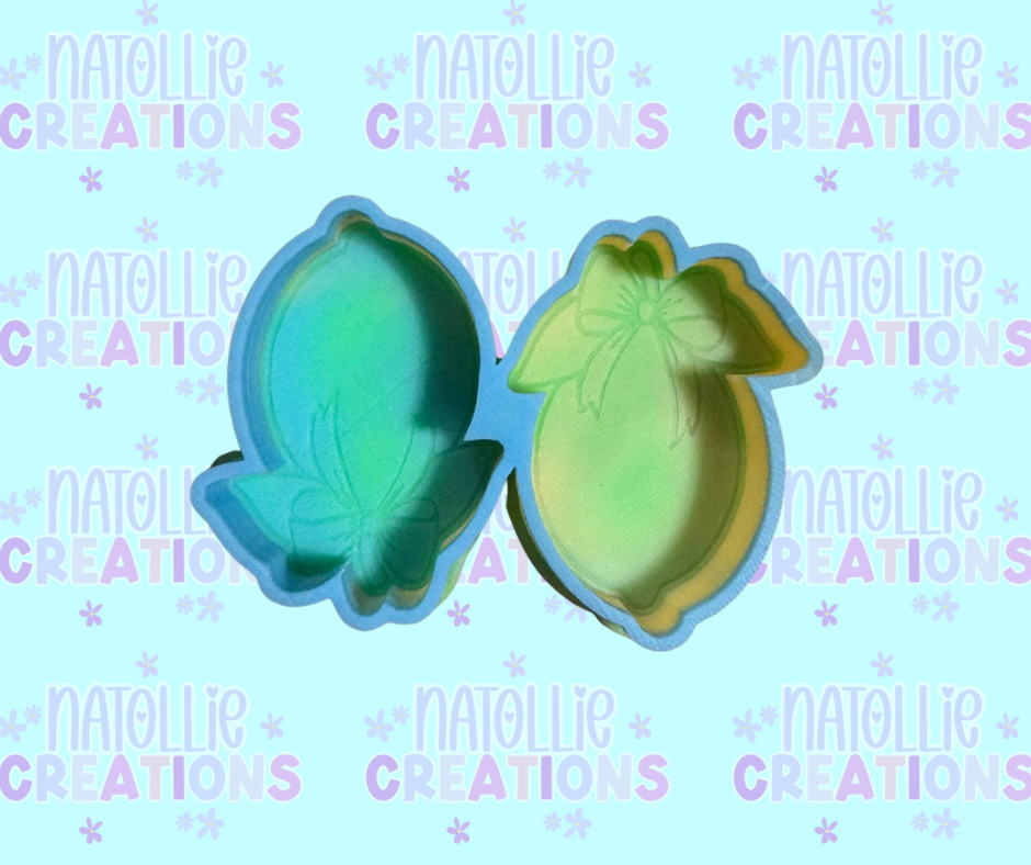 Lemon W/ Bow Vent Clip Freshie Silicone Mold