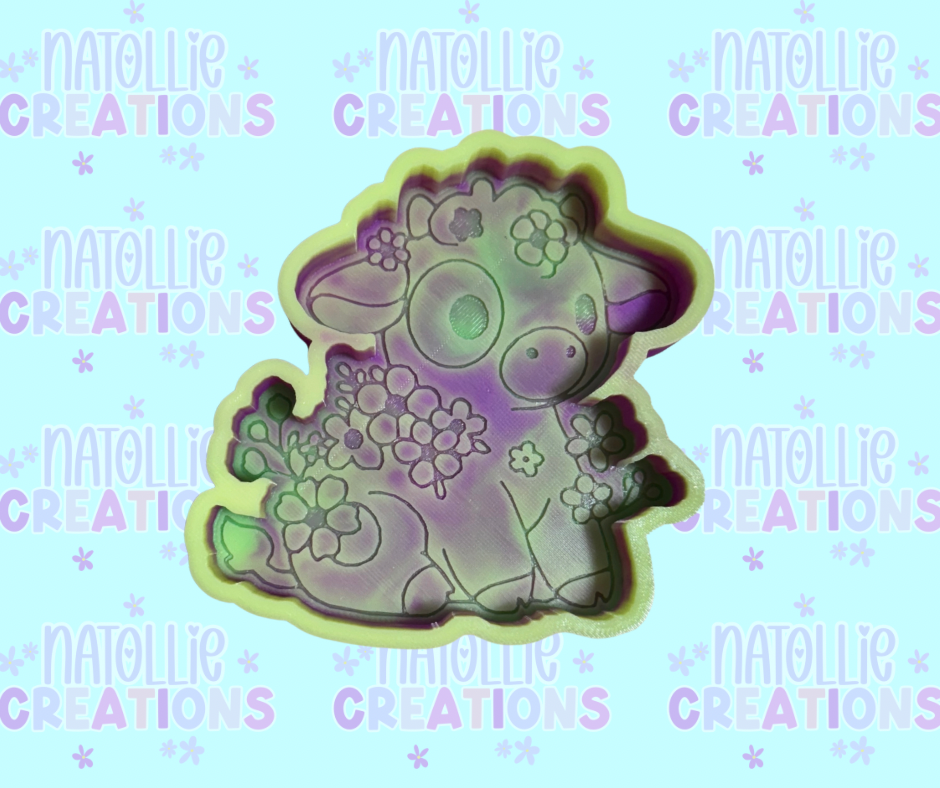 Flower Cow Freshie Silicone Mold