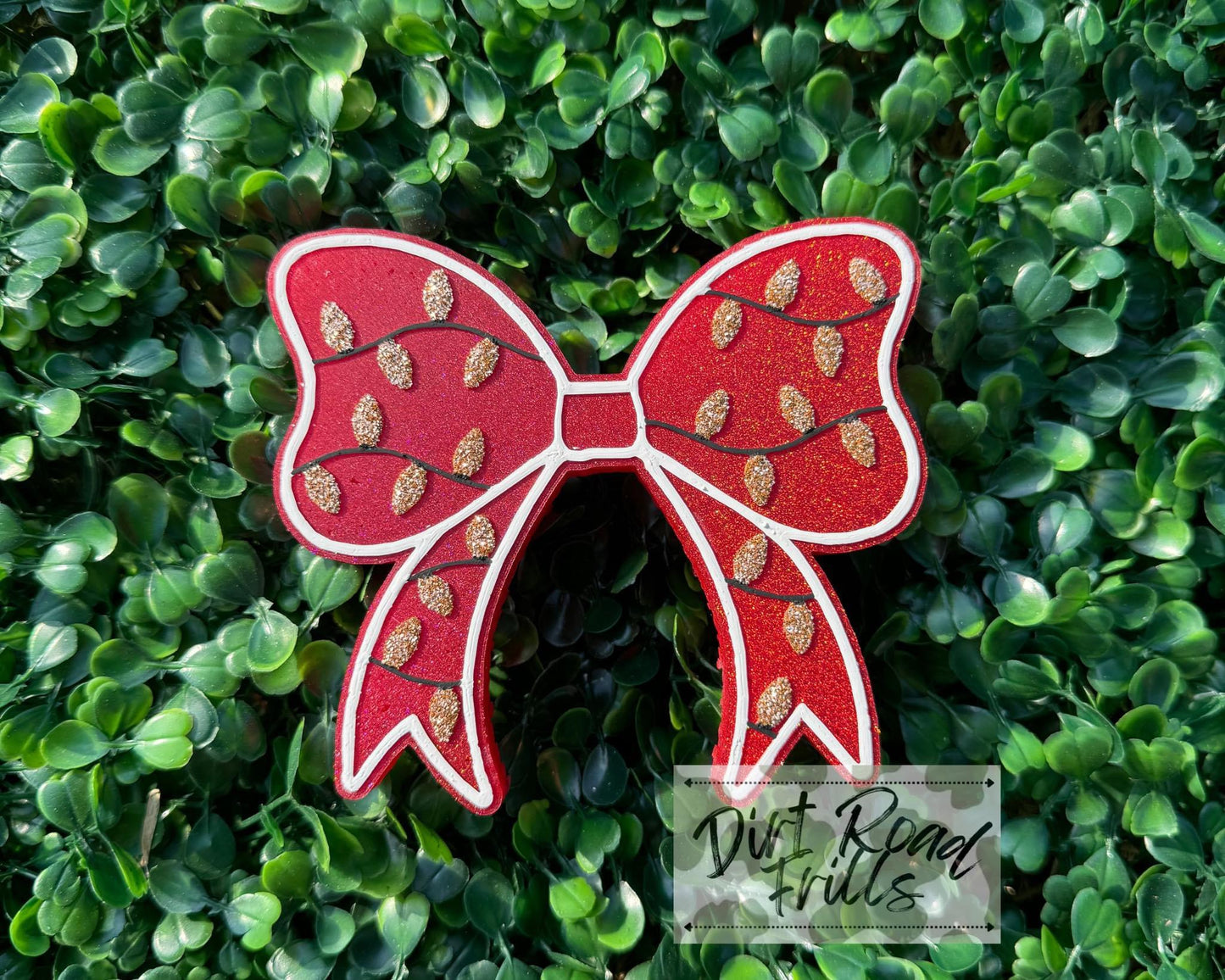 Christmas Light Bow Freshie Silicone Mold