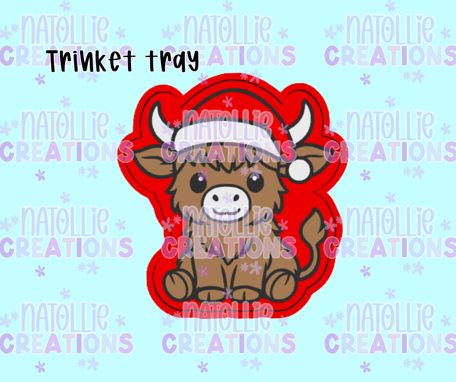 Christmas Highland Trinket Tray
