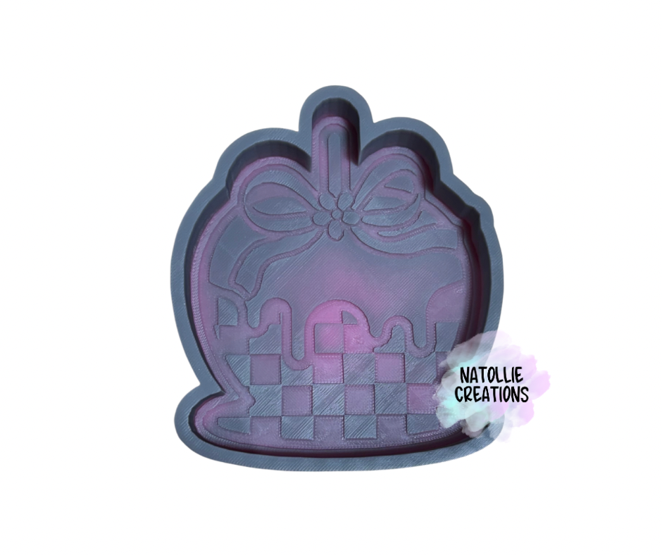 Checkered Candied Apple Freshie Silicone Mold
