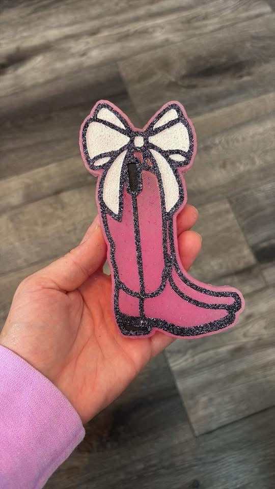 Cowboy Boot W/ Bow Freshie Silicone Mold