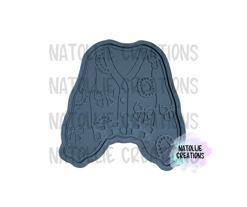 Checkered Sweater + Inserts Freshie Silicone Mold