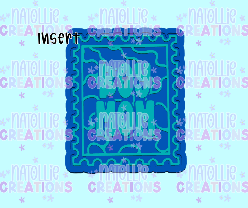 Camo Boy Mom Stamp Insert Freshie Silicone Mold