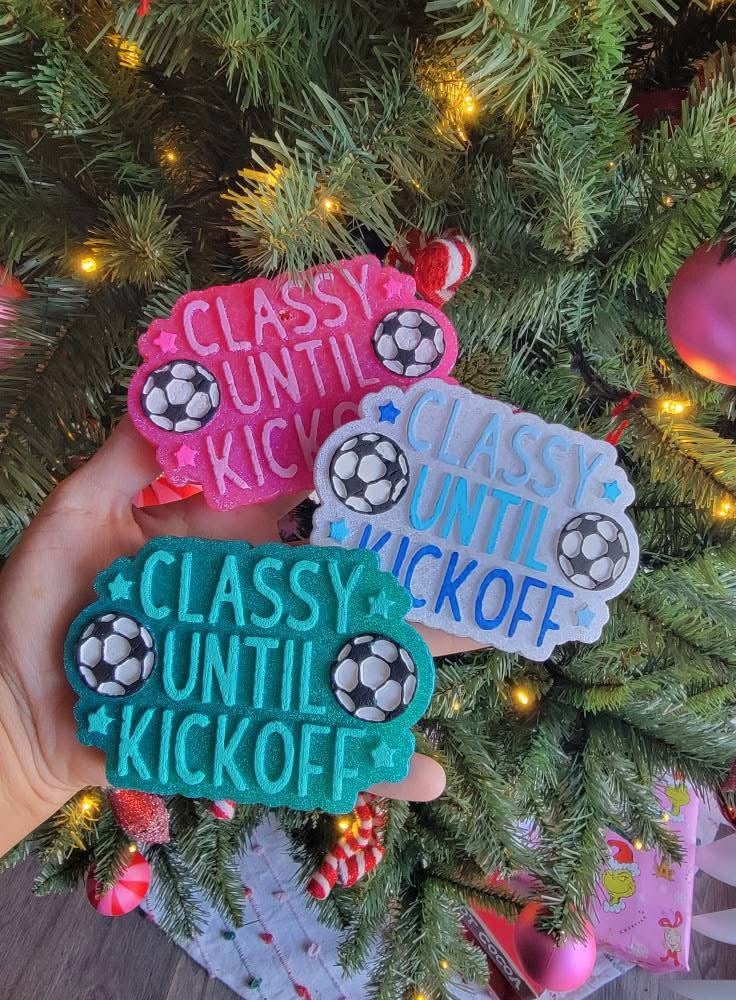 Soccer - Classy Until Kickoff Freshie Silicone Mold