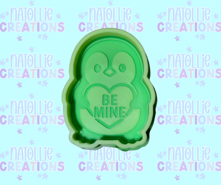 Be Mine Penguin Freshie Silicone Mold