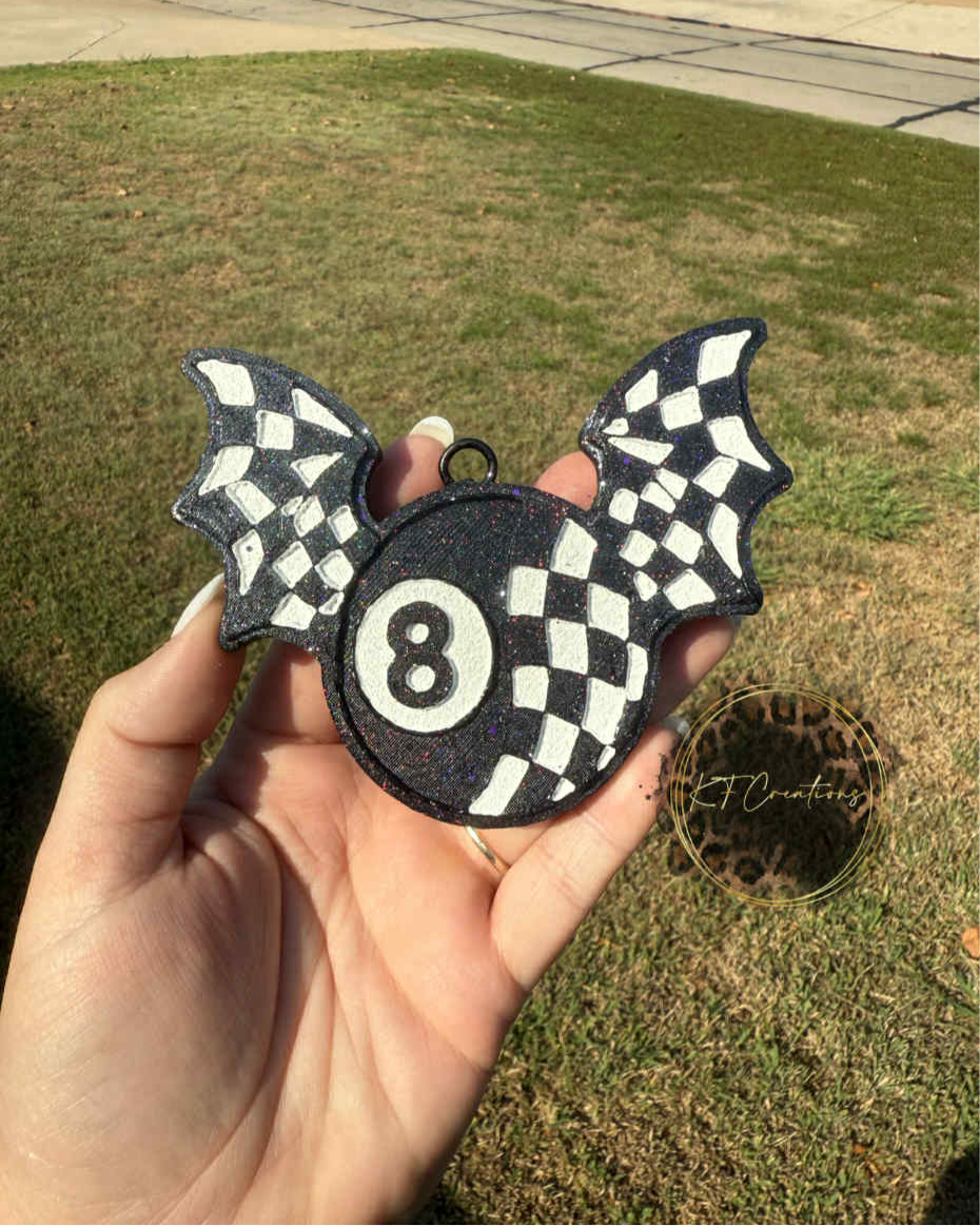 8 Ball Bat Freshie Silicone Mold