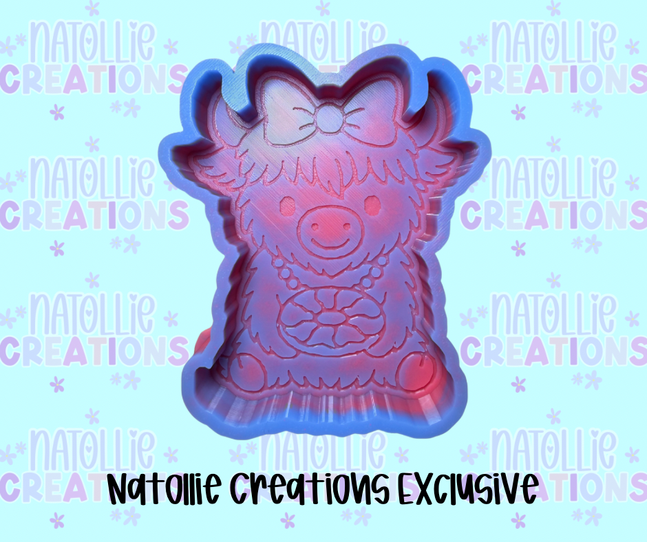 King Cake Highland Freshie Silicone Mold
