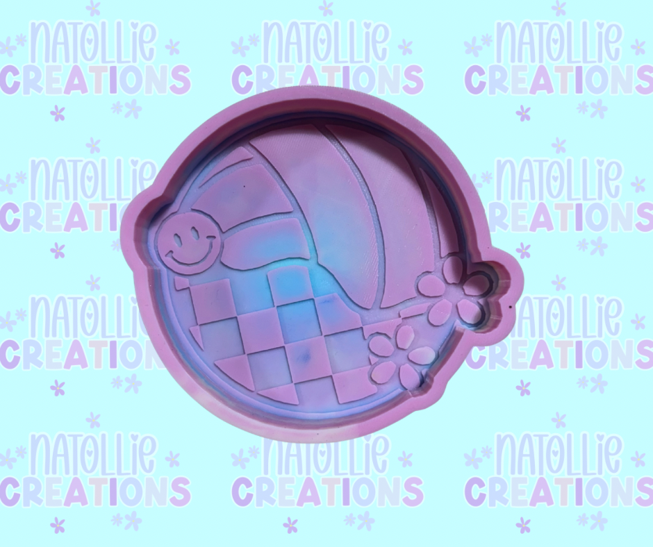 Retro Volleyball Freshie Silicone Mold