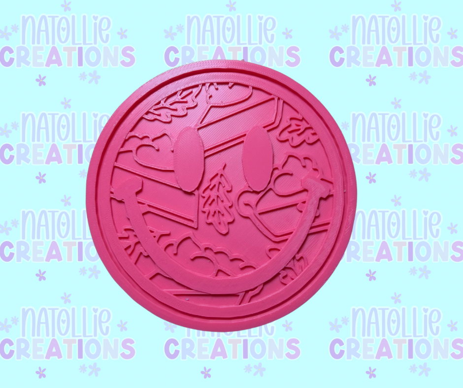 Pie Smiley Insert Freshie Silicone Mold