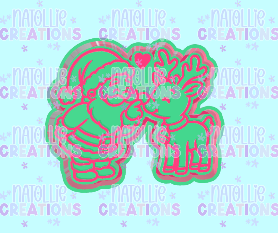 Santa & Reindeer Freshie Silicone Mold