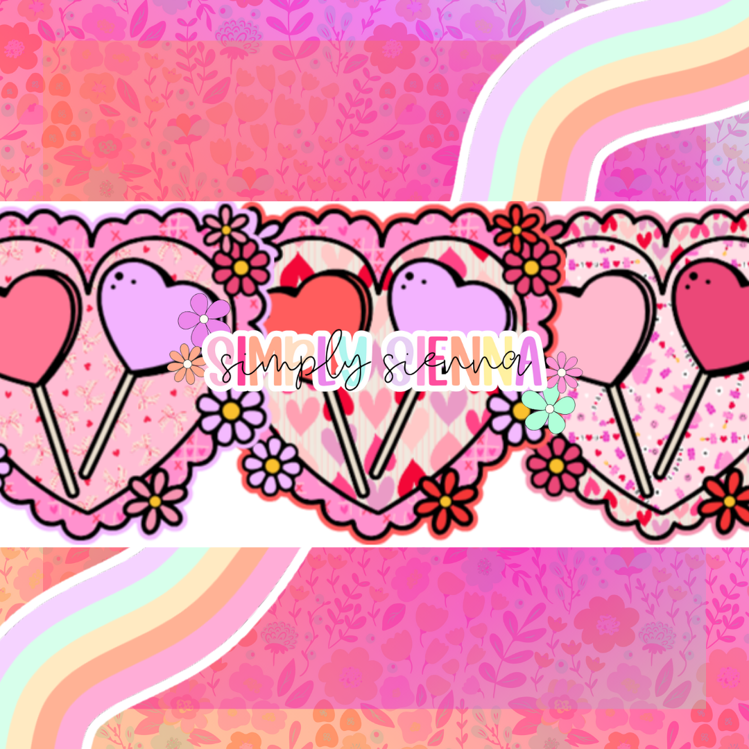 Scalloped Heart Lollipops - NATOLLIE CREATIONS