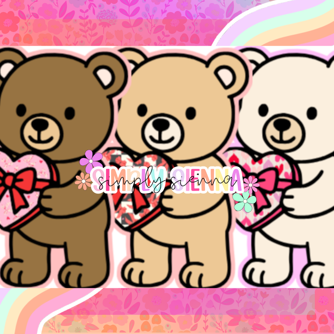 Bear With Heart Box - NATOLLIE CREATIONS