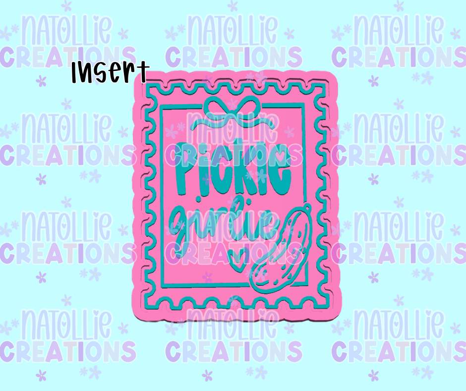 Sourdough Girlie Stamp Insert Freshie Silicone Mold