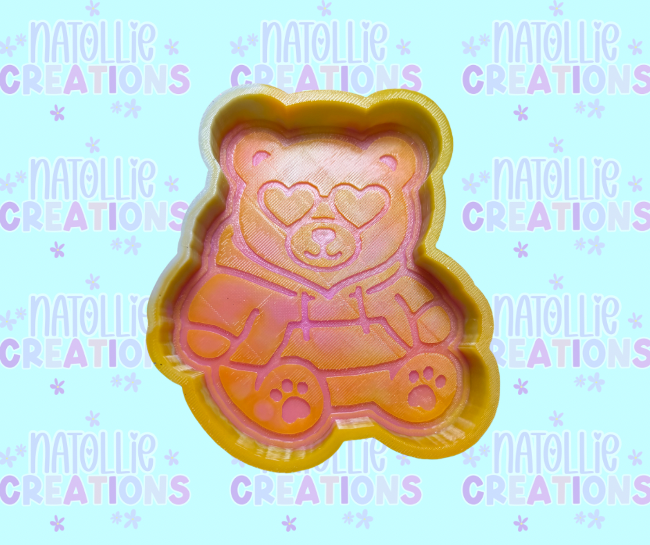 Hoodie Bear Freshie Silicone Mold