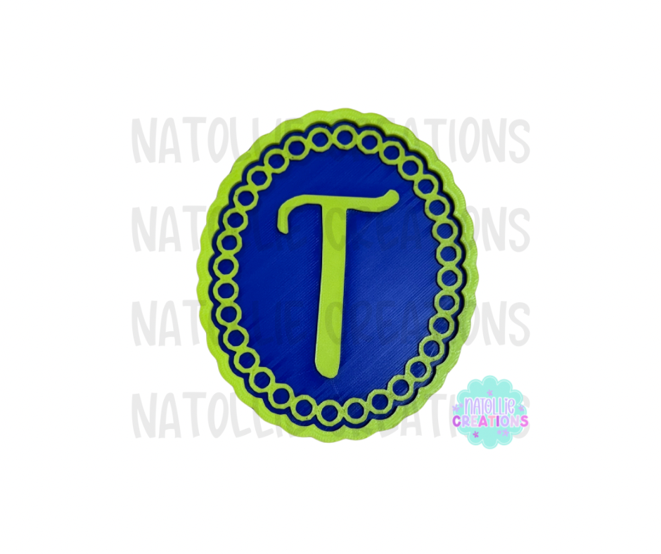 Turquoise Beaded Oval + Inserts Freshie Silicone Mold