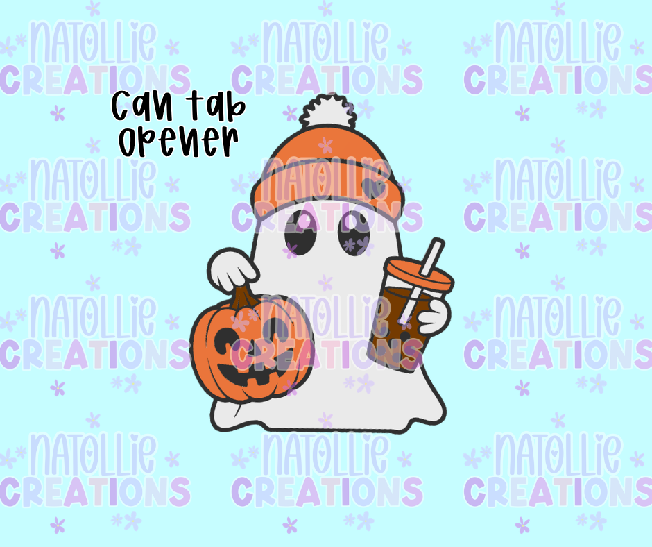 Boba Ghost Can Tab Opener Keychain