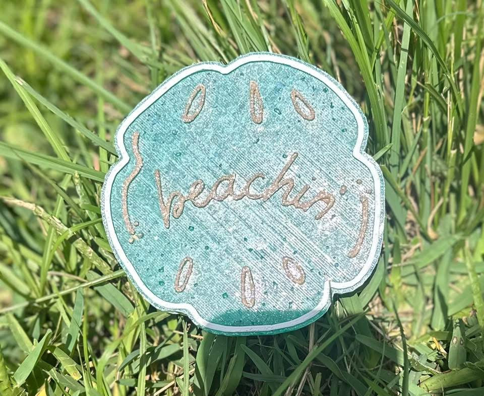 Beachin’ Sand Dollar Freshie Silicone Mold