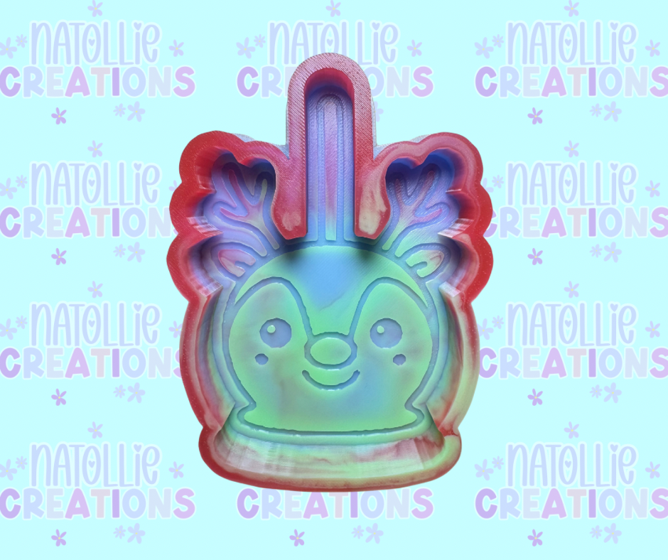 Reindeer Candy Apple Freshie Silicone Mold
