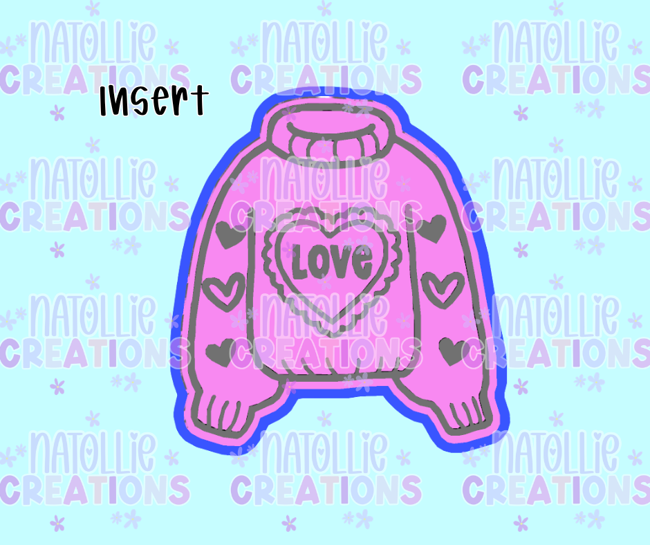 Love Turtle Neck Sweater Insert Freshie Silicone Mold