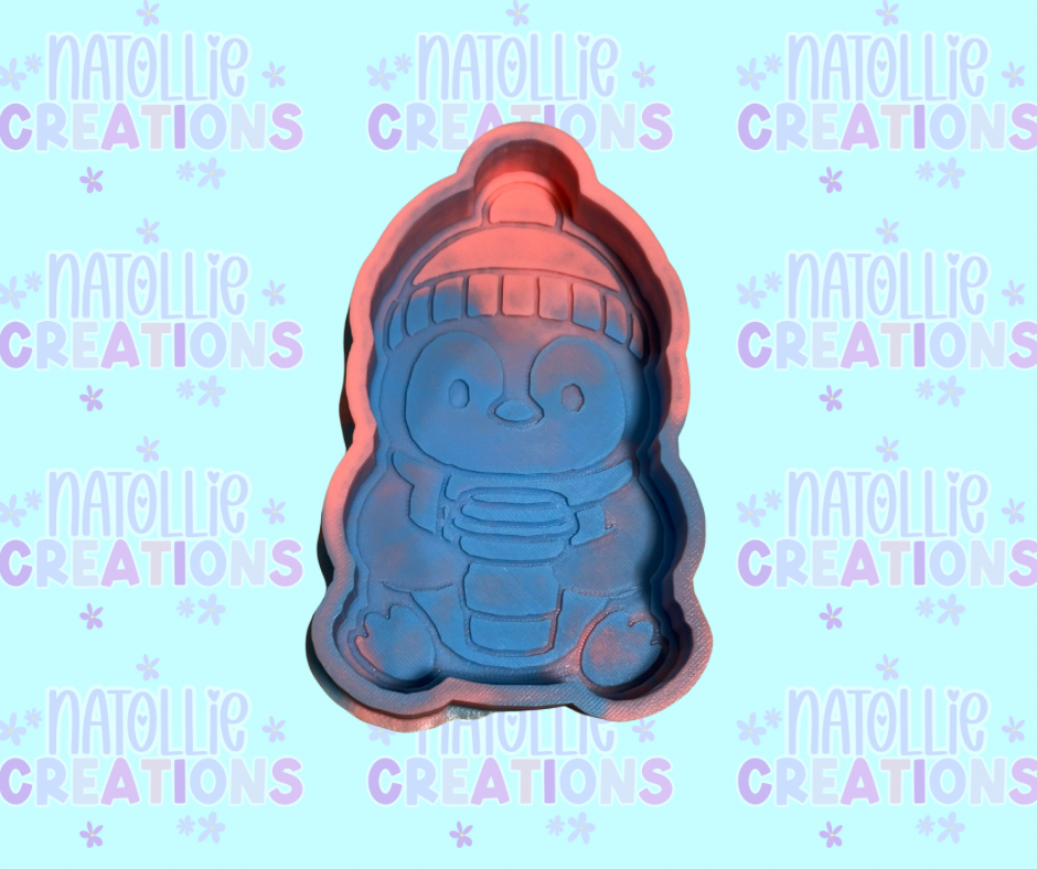 Latte Penguin Freshie Silicone Mold