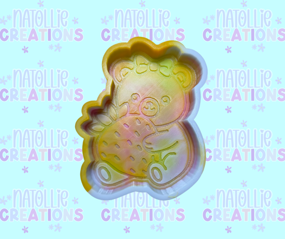 Strawberry Bear Freshie Silicone Mold