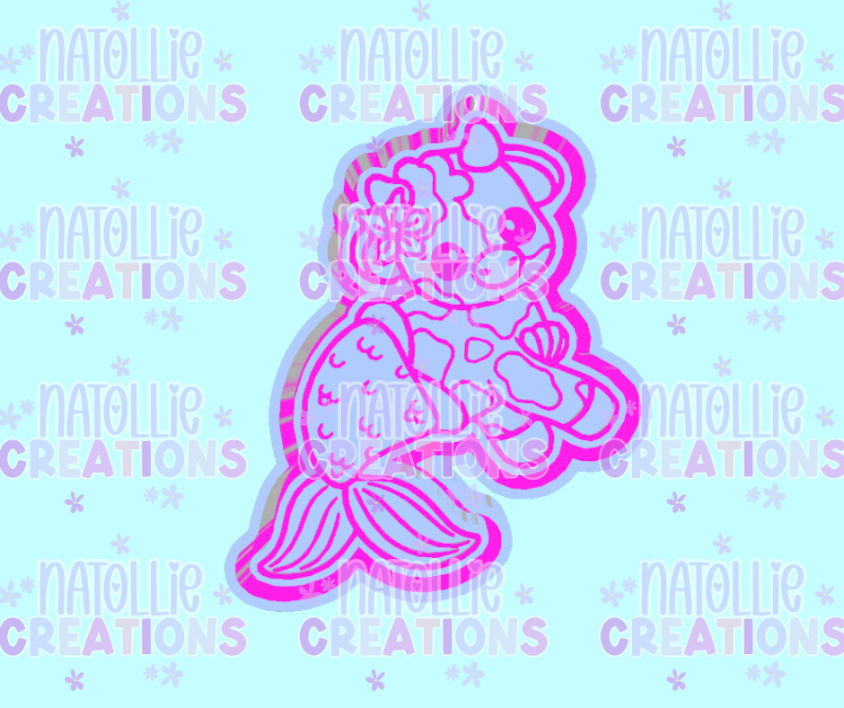 Mermaid Cutie Cow Freshie Silicone Mold