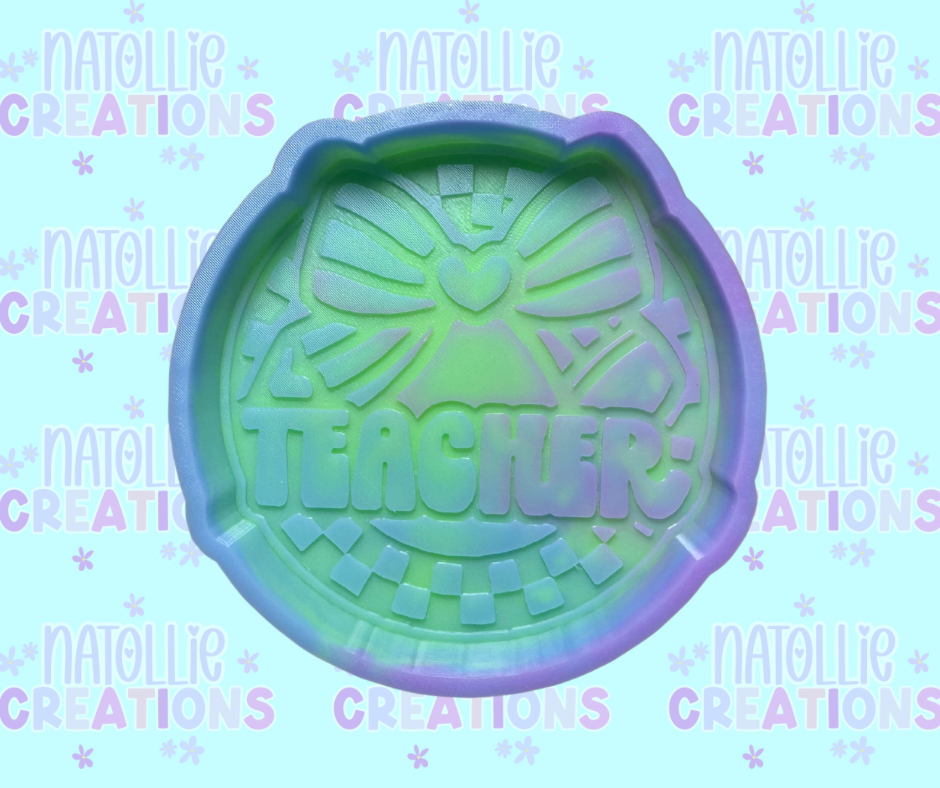 Checkered Teacher Freshie Silicone Mold