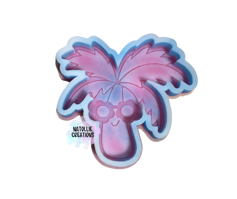 Groovy Palm Tree Freshie Silicone Mold