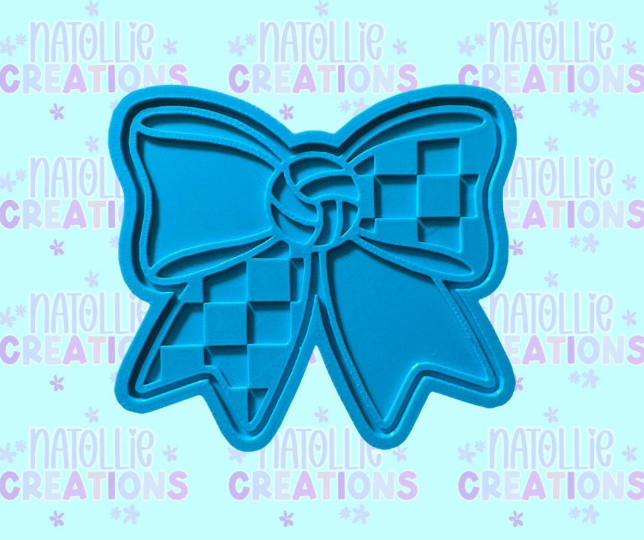 Volleyball Bow Insert Freshie Silicone Mold