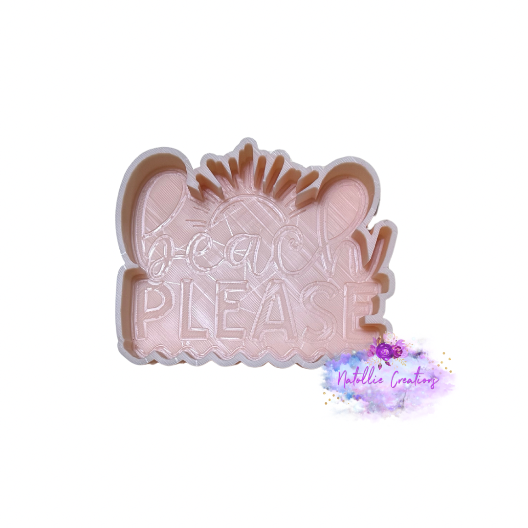 Beach Please Freshie Silicone Mold