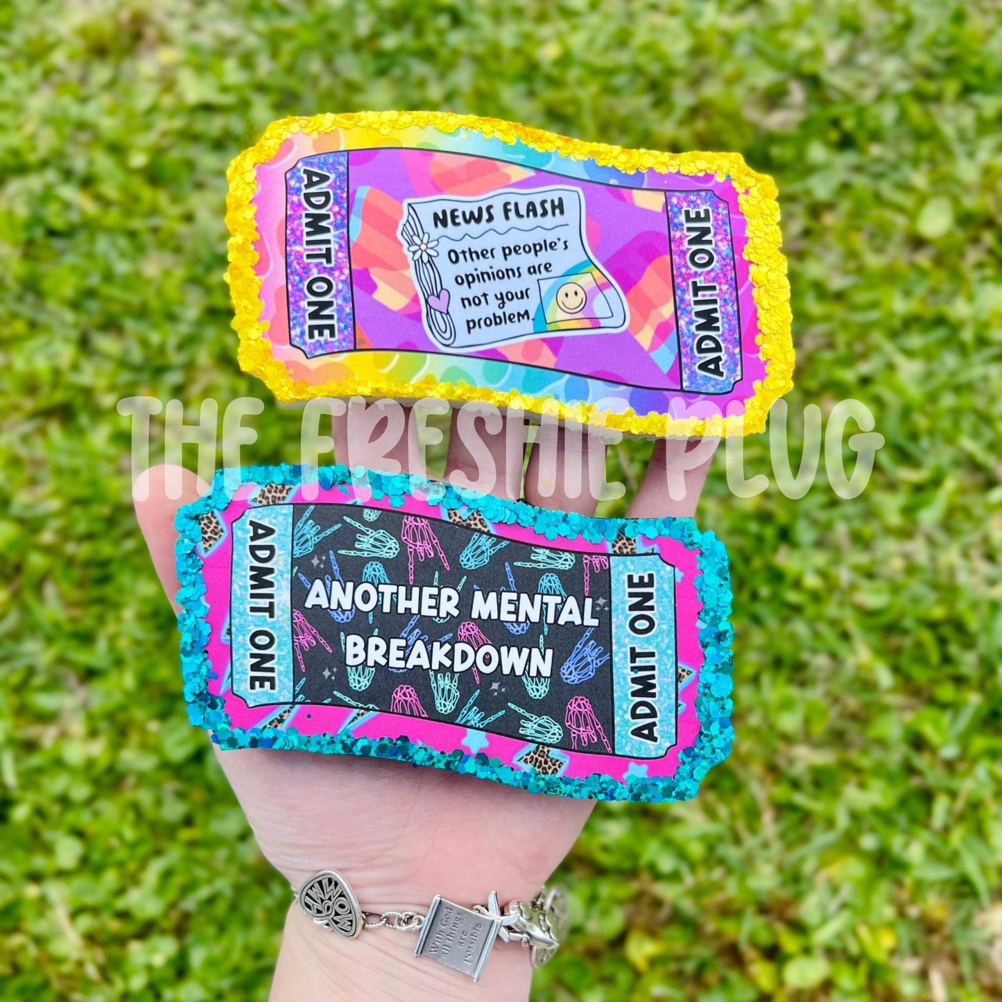 Blank Ticket Stub Freshie Silicone Mold
