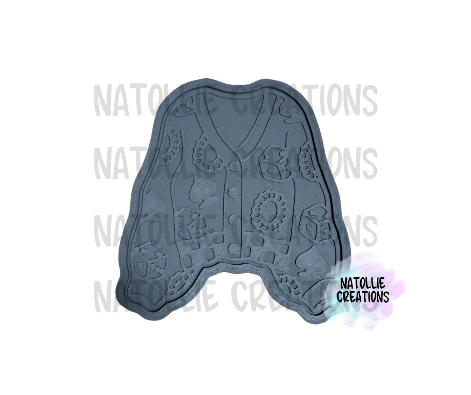 Checkered Sweater + Inserts Freshie Silicone Mold