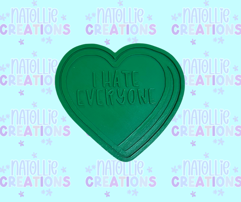 Conversation Heart + Inserts Freshie Silicone Mold