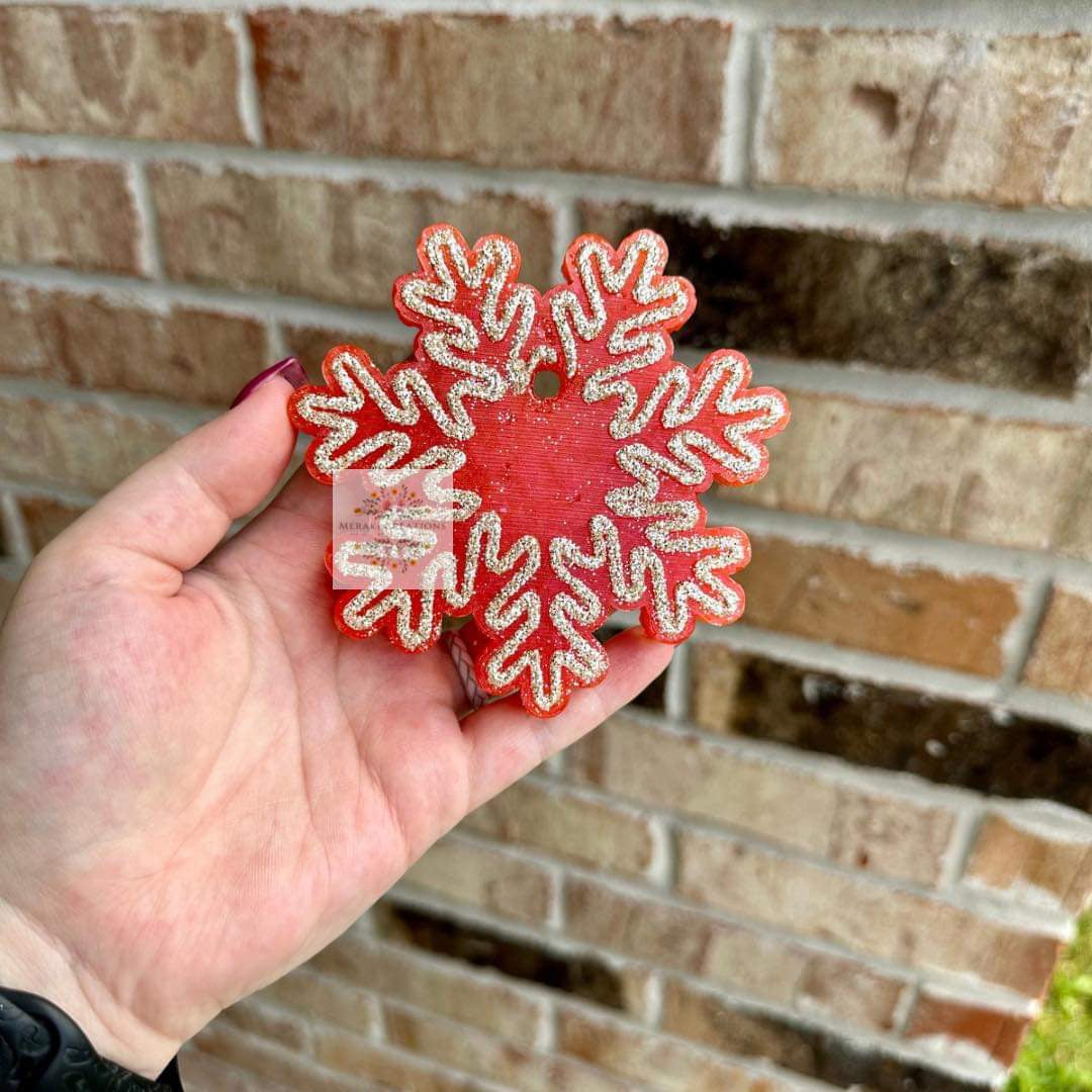 Snowflake Freshie Silicone Mold