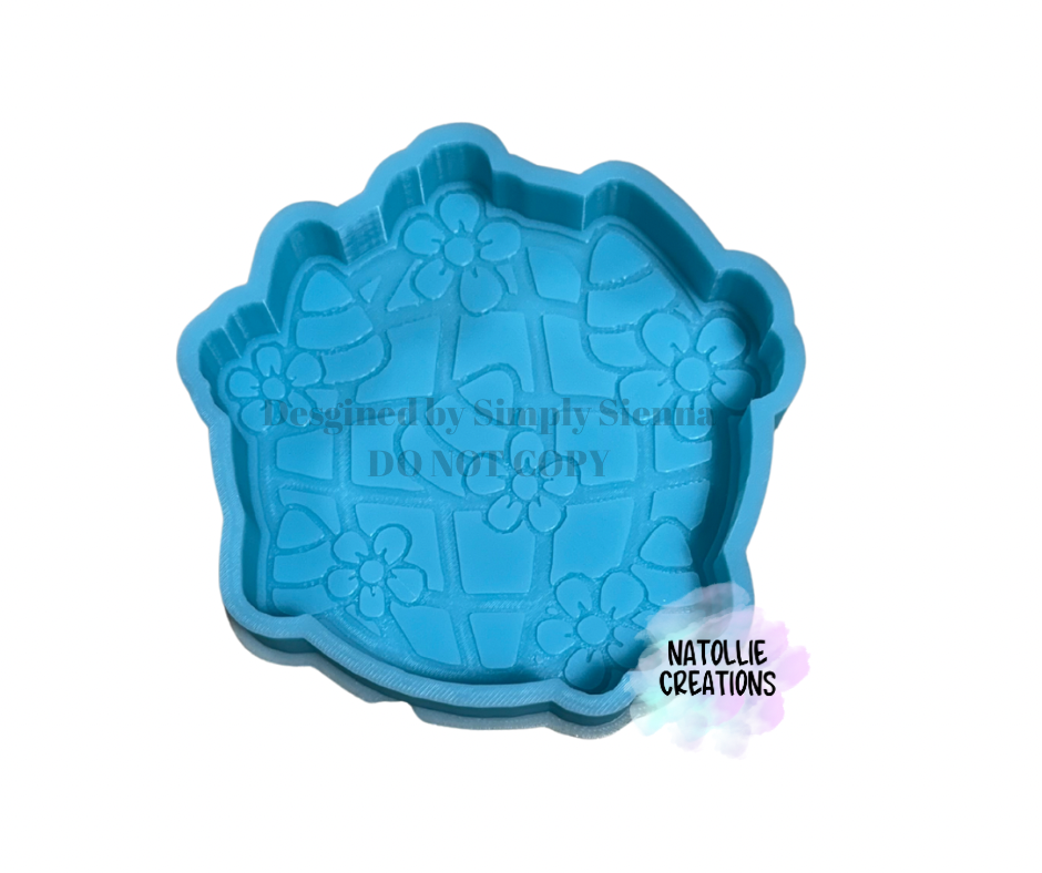 Floral Candy Corn Disco Freshie Silicone Mold