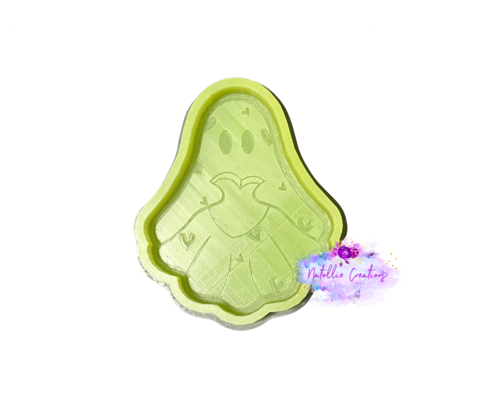 Conversation Heart Ghost Freshie Silicone Mold