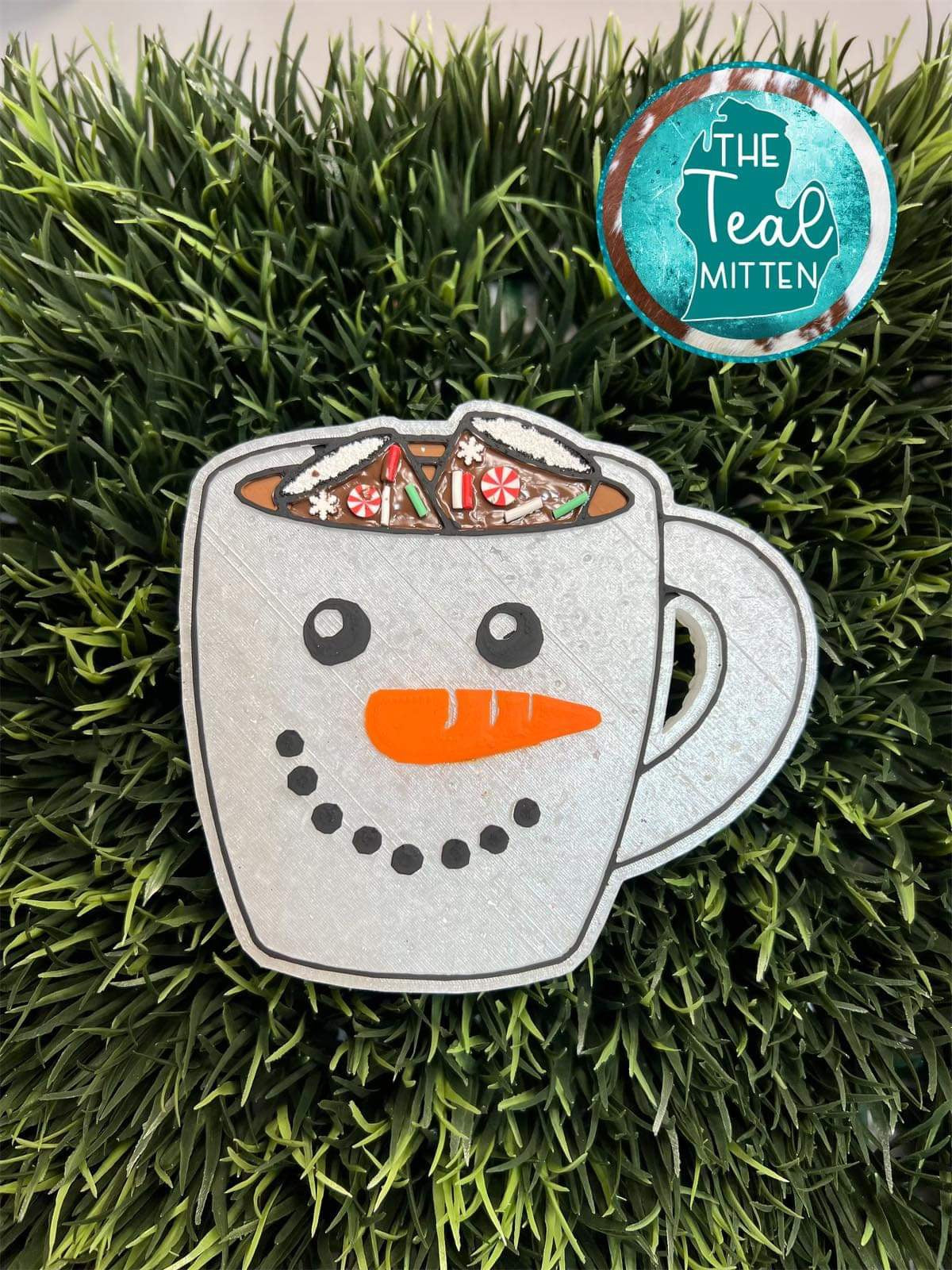 Snowman Mug Freshie Silicone Mold